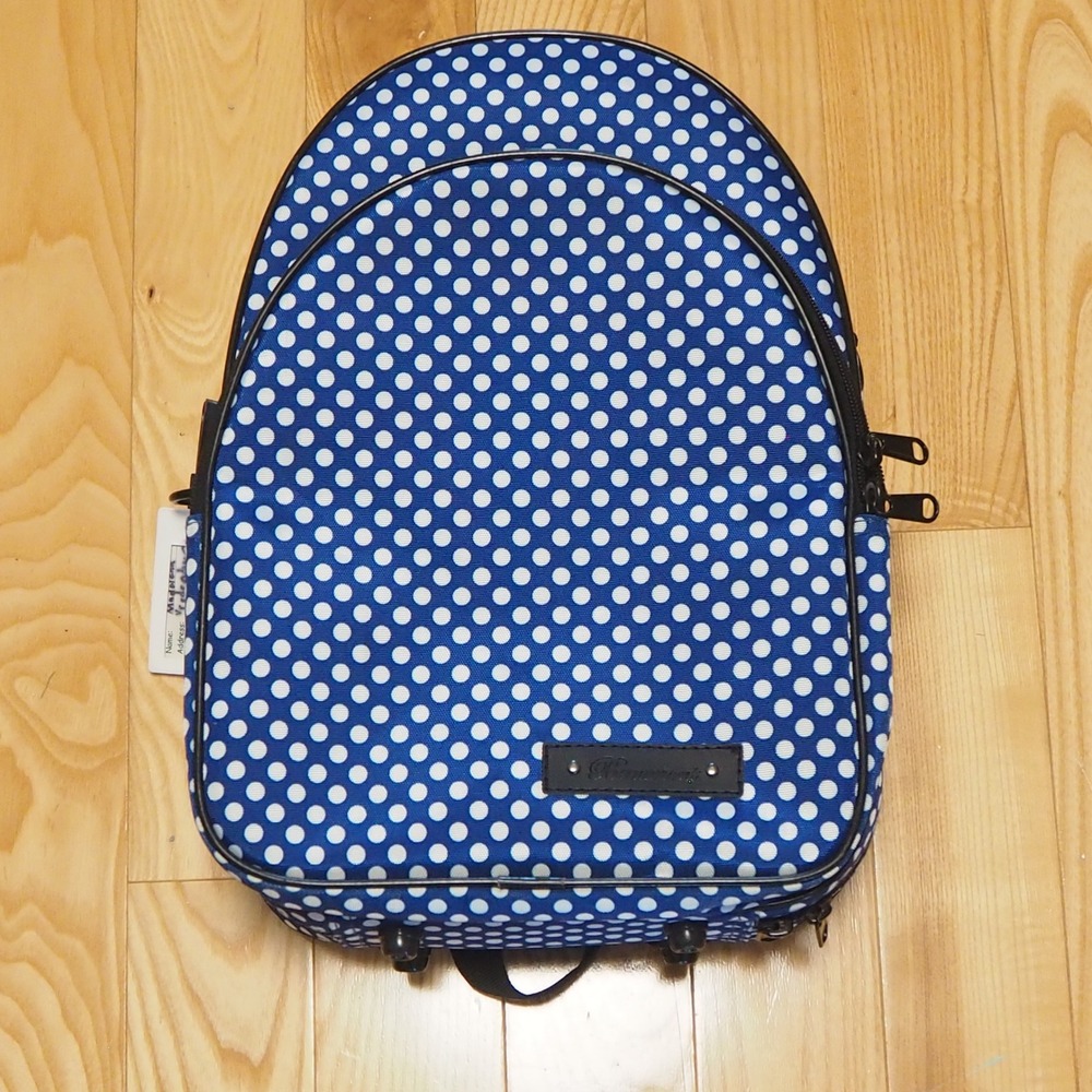 Beaumont BB Clarinet Case Blue Polka Dot Lightweight Convertible Backpack